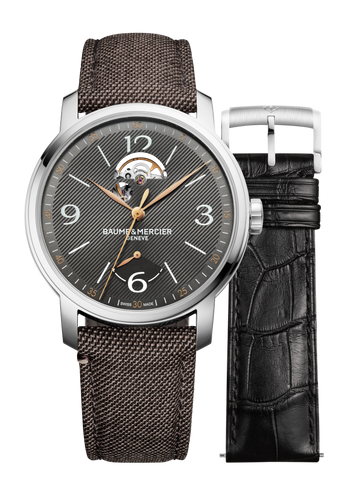 Baume & Mercier Classima Automatic Open Heart Grey Dial 10718