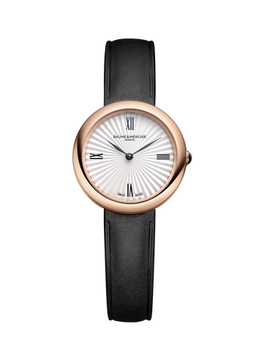 Joia de Baume & Mercier 10849 -RG PVD 28mm quartz on Leather Strap