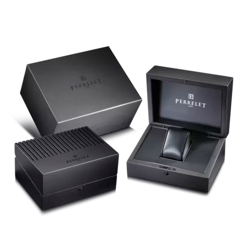 Perrelet Watch Diamond Flower Black Dial -A2065/5