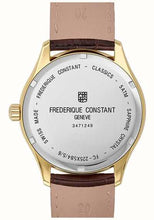 Load image into Gallery viewer, FREDERIQUE CONSTANT CLASSICS QUARTZ GOLD PLATED ON LEATHER STRAP