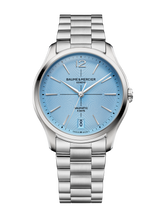 Load image into Gallery viewer, Baume &amp; Mercier Clifton Ice Blue on Bracelet 10870 Limited Edition