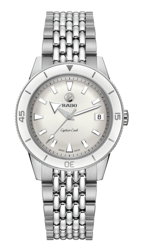 Rado Captain Cook Automatic White 37mm on Steel Bracelet