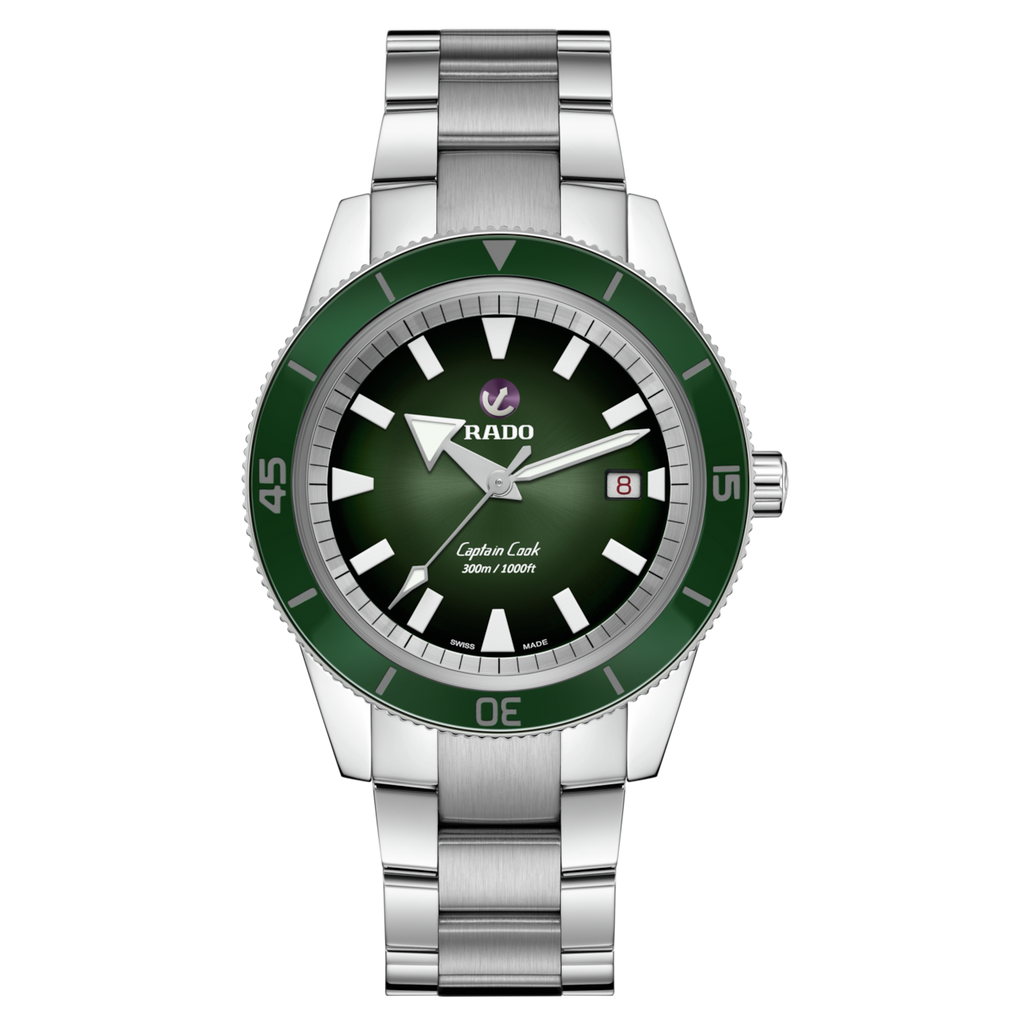 Rado Captain Cook Automatic Green on Steel Sport Bracelet