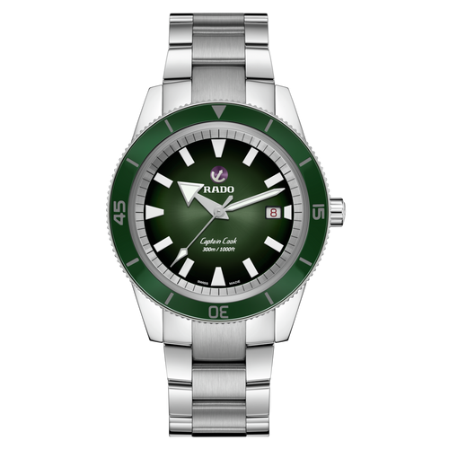 Rado Captain Cook Automatic Green on Steel Sport Bracelet