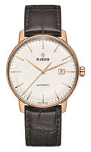 Load image into Gallery viewer, Coupole Automatic White Dial RG PVD on leather strap -41mm