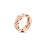 Roberto Coin Love in Verona Ring in 18k rose gold with diamonds (wide)