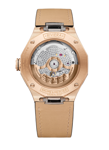 Pre order Baume & Mercier Riviera Auto 39mm 10787 Solid 18k RG Case Grey Dial