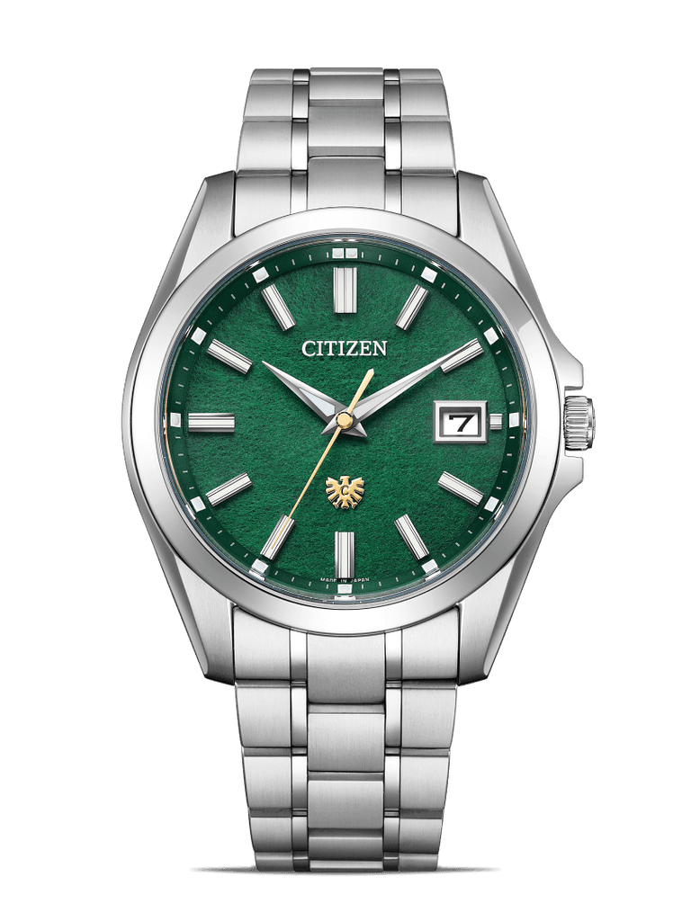 The Citizen -AQ4091-56W -Hand-dyed Green Washi Paper Dial (Tosa washi) -Limited Edition of 650 pieces