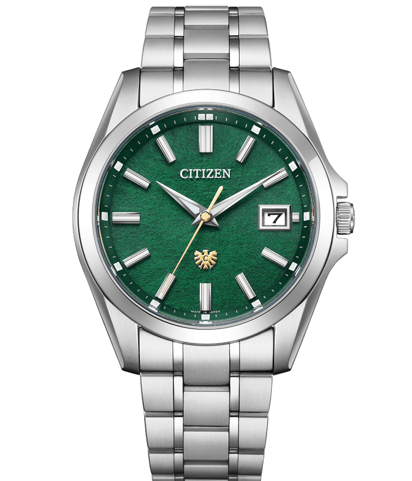 The Citizen -AQ4091-56W -Hand-dyed Green Washi Paper Dial (Tosa washi) -Limited Edition of 650 pieces