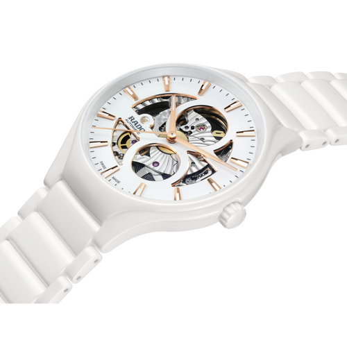 Rado True Round Automatic Open Heart White Ceramic