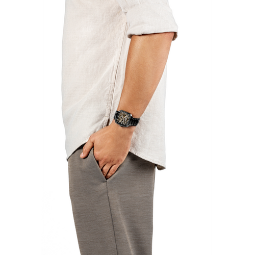 Rado True Square Automatic Open Heart Diamond Black Ceramic