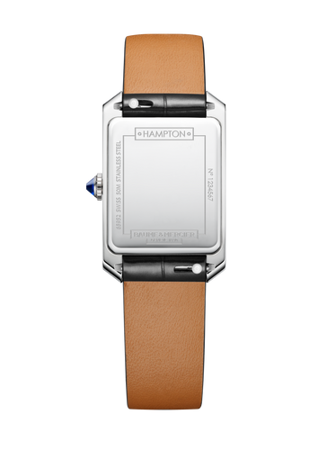 Baume & Mercier Hampton quartz White Dial 10795 on Leather Strap