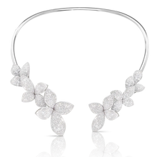 Load image into Gallery viewer, Pasquale Bruni Giardini Segreti Choker 18k White Gold with Diamonds, Multi Flower.