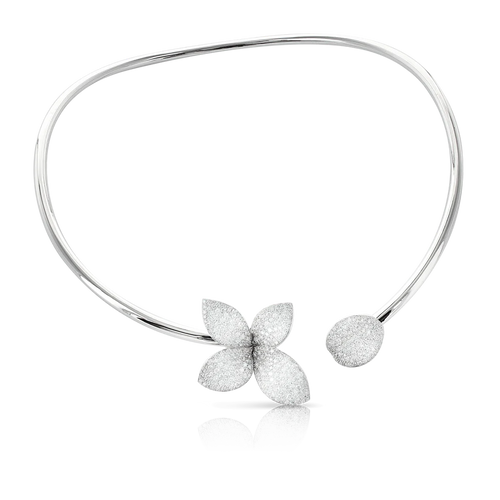 Pasquale Bruni Giardini Segreti Choker WG with diamonds, Single Flower