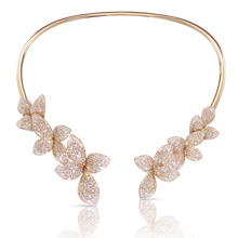 Load image into Gallery viewer, Pasquale Bruni Giardini Segreti Choker in 18k Rose Gold with Diamonds, Multi Flower.