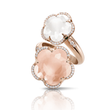 Pasquale Bruni Bon Ton Ring Rose and Milky Quartz