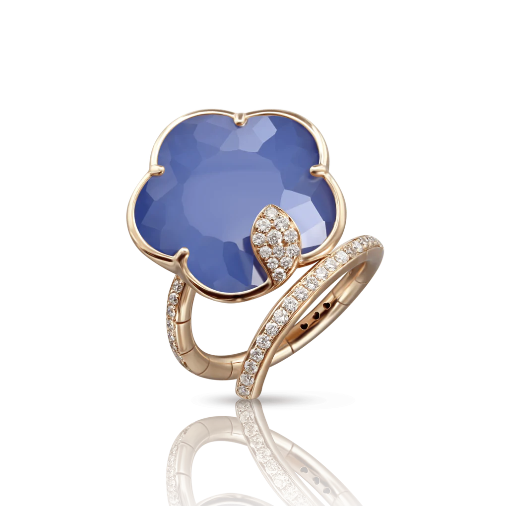 Pasquale Bruni Joli Ring with Blue Moon, and Diamonds.