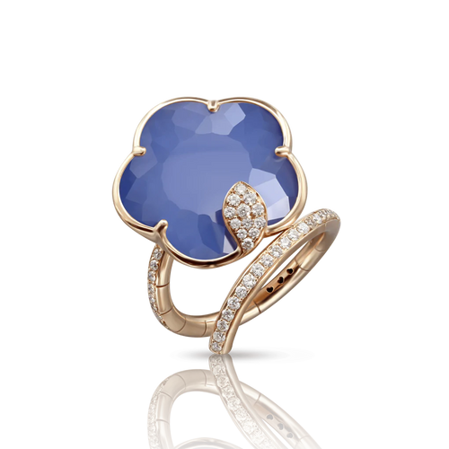 Pasquale Bruni Joli Ring with Blue Moon, and Diamonds.