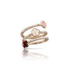 Load image into Gallery viewer, Pasquale Bruni Figlia dei Fiori in 18k Rose Gold with &#39;Earth&#39; gems and Diamonds.