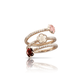 Pasquale Bruni Figlia dei Fiori in 18k Rose Gold with 'Earth' gems and Diamonds.