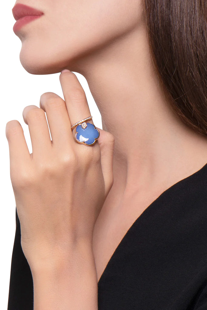 Pasquale Bruni Joli Ring with Blue Moon, and Diamonds.