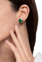 Load image into Gallery viewer, Pasquale Bruni Petit Joli Green Agate and Diamonds Rose Gold Earrings