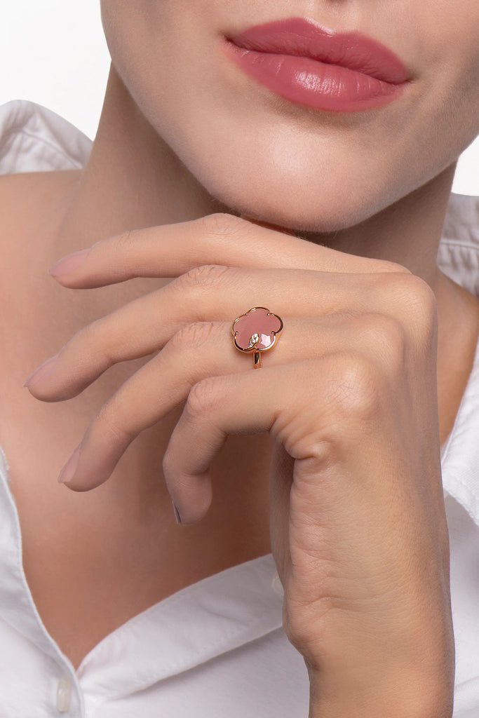 Pasquale Bruni Petit Joli Pink Chalcedony and Diamonds ring