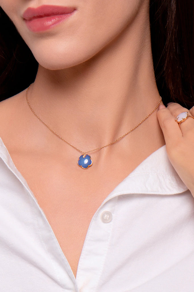 Pasquale Bruni Petit Joli Blue Moon and Diamond Necklace