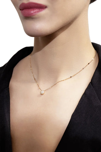 Pasquale Bruni Luce Necklace in 18k Rose Gold with Diamonds
