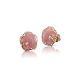 Pasquale Bruni Petit Pink Chalcedony and Diamonds Rose Gold Earrings