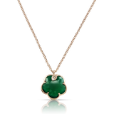 Pasquale Bruni Petit Joli Green Agate and Diamonds Necklace