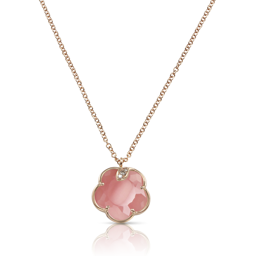 Pasquale Bruni Petit Joli Pink Chalcedony and Diamonds Necklace