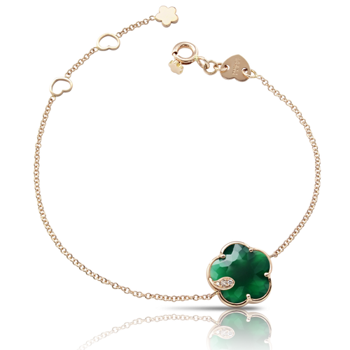 Pasquale Bruni Petit Green Agate and Diamonds Bracelet