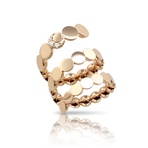 Pasquale Bruni Luce Ring in 18k Rose Gold with Diamonds