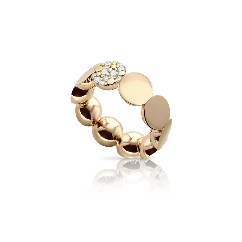 Pasquale Bruni Luce Ring in 18k Rose Gold with Diamonds