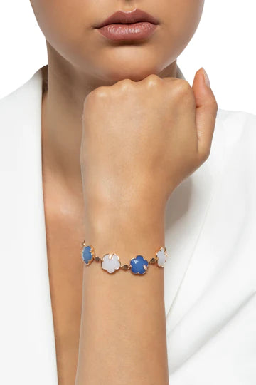 Pasquale Bruni Ton Joli Bracelet with Blue Moon, White Agate and Diamonds.
