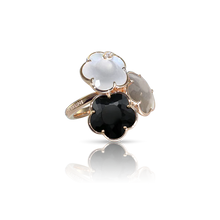 Load image into Gallery viewer, Pasquale Bruni Bouquet Lunaire Ring in 18k Rose Gold with Moon gems and Diamonds.