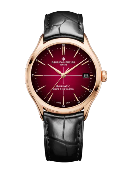 Baume mercier clifton outlet rose gold