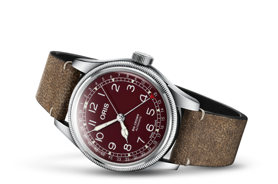 Oris Big Crown Pointer Date Red Leather