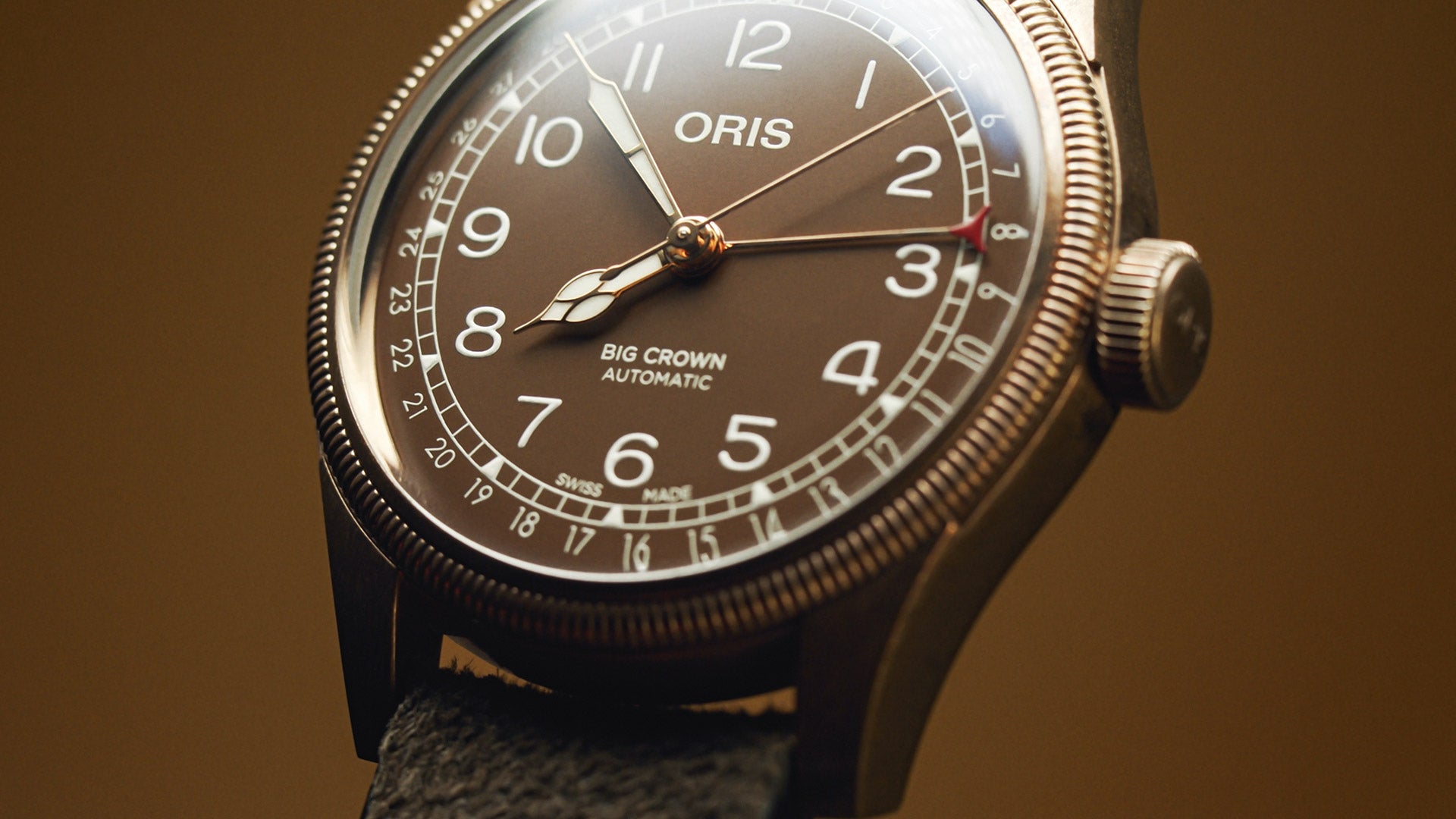 Oris Big Crown Bronze Pointer Date Brown Leather Wamada Jewellery