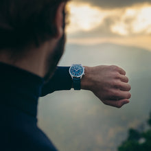 Load image into Gallery viewer, Raymond Weil Freelancer Men&#39;s GMT Blue Dial And Blue Leather Watch