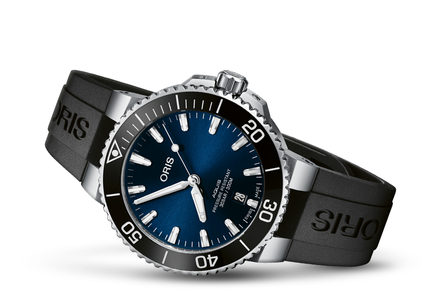 Oris Aquis Date Blue 41.5mm Rubber Wamada Jewellery