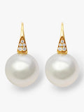 Autore Pearls 18k YG South Sea Pearls Shepherd Hooks -12mm NR