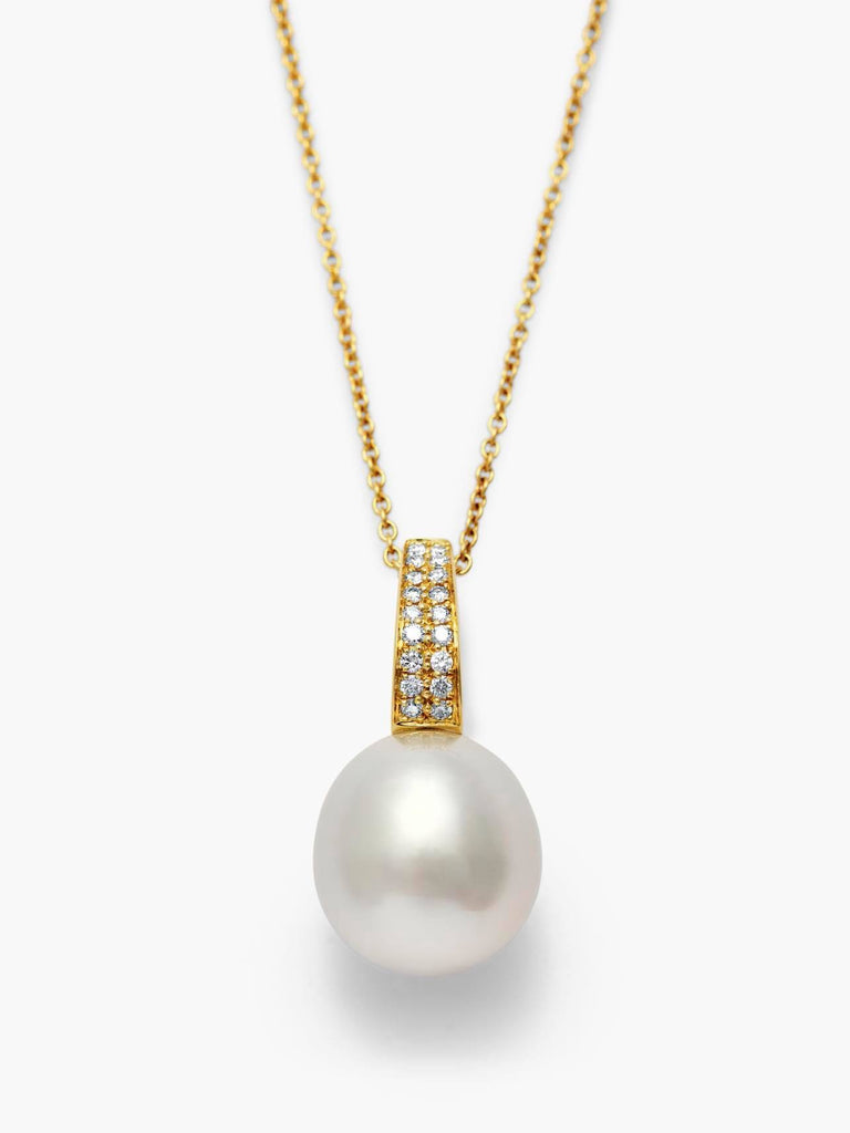 Autore Pearls 18k YG South Sea Pearls and Diamond Pendant