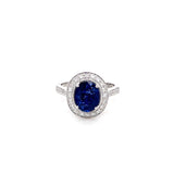 Ceylon Sapphire and Diamond Ring