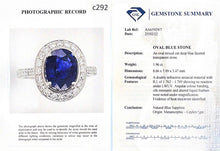 Load image into Gallery viewer, Ceylon Sapphire and Diamond Ring
