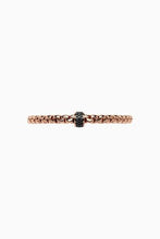 Load image into Gallery viewer, Fope Eka Rose Gold Bracelet with Black Diamonds