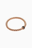 Fope Eka Rose Gold Bracelet with Black Diamonds in extra large size