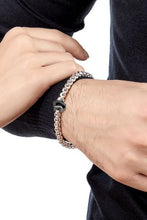 Load image into Gallery viewer, Fope Eka Tiny White Gold Bracelet with Black Diamonds