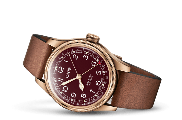 Oris Big Crown Bronze Pointer Date Red Leather Wamada Jewellery